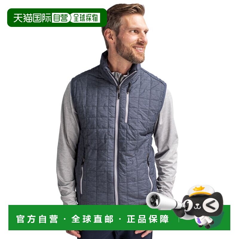 自营Cutter & Buck Rainier PrimaLoft Mens生态绝缘全拉链河豚背