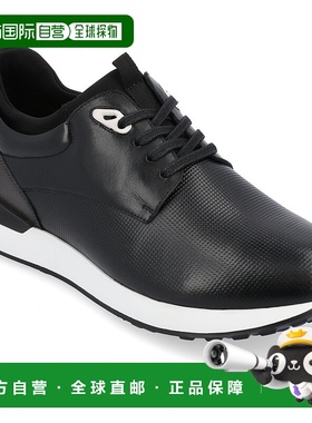 自营 Thomas & Vine Zach 休闲皮革运动鞋 - 黑色 美国奥莱直发