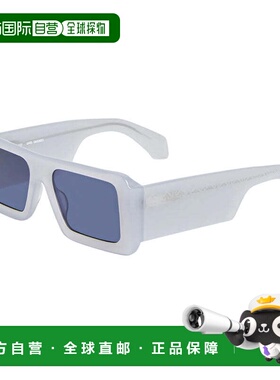 自营Off-White Sunglasses Square Full Rim, Teal Frame And Dar