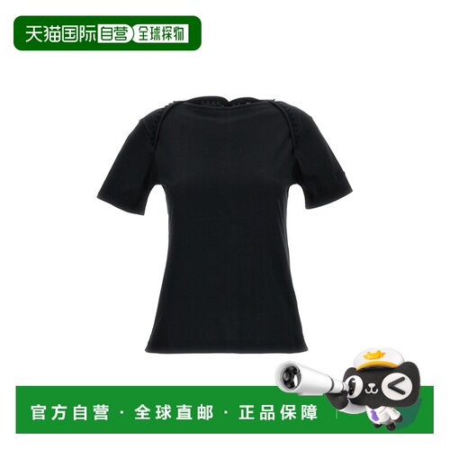 自营jacquemusShort-Sleeved T-Shirt with Passementerie Trim a