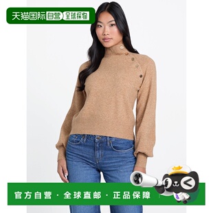 自营guessAngela Asymmetrical Button Sweater - wet sand 美国