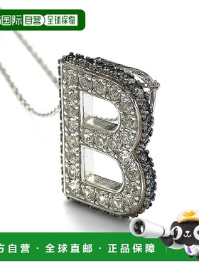 自营 Suzy Levian 纯银蓝宝石和钻石装饰字母吊坠 - 蓝色 美国奥