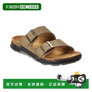 自营Birkenstock Arizona CT 皮革凉鞋 - 绿色 美国奥莱直发