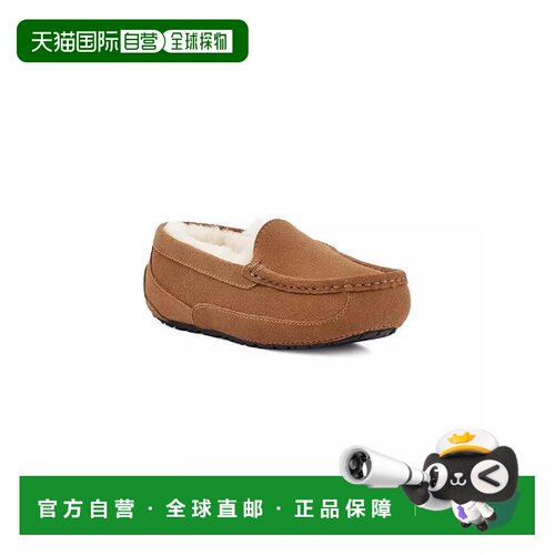 1h可退 【美国直邮】UGG 儿童绒面阿斯科特鞋拖鞋童鞋舒适透气 潮