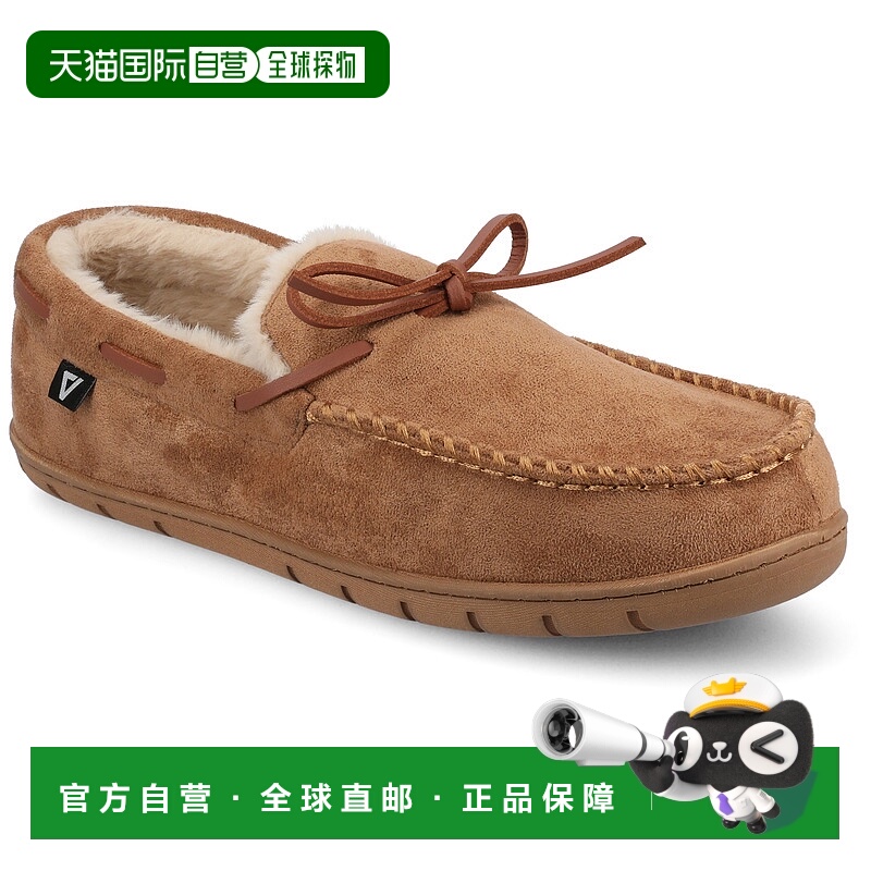 自营vance co.Vance男式Hayden Shearing拖鞋-栗色 美国奥莱直发