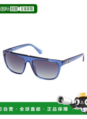 自营Guess Resin Men's Sunglasses - blue 美国奥莱直发