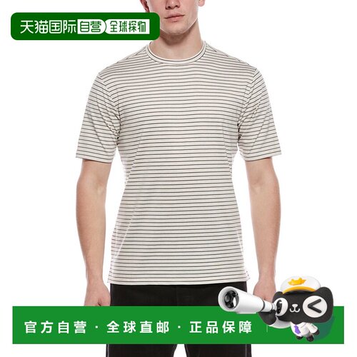 自营WEATHERPROOF VINTAGE Stretch Dobby Striped Crewneck T-Sh