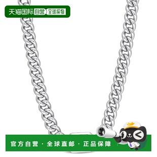 自营 925 纯银 Mimi & Max 7/8 CT TGW 八角形祖母绿锁链项链 -