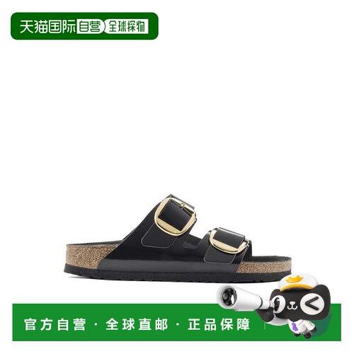 自营birkenstockBig Buckle Arizona Slide Sandal - black 美国