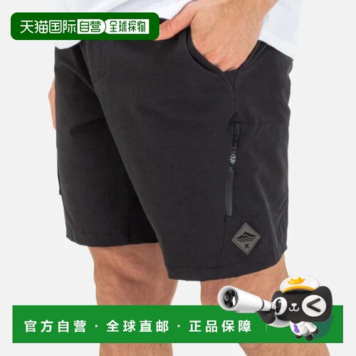 自营Men's Hurley H2O-Dri Nomad Cargo Shorts  Black Stretch D