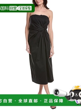 自营 Marella Bridge Midi连衣裙-黑色 美国奥莱直发新款