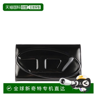 美国奥莱直发 自营 diesel可拆卸表带钱包 表面光滑 黑色