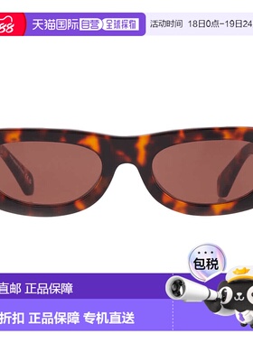 自营Off-White ORLANDO Brown Oval Unisex Sunglasses OERI13O 6