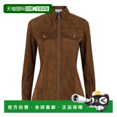 棕色 自营salvatore ferragamo轻质绒面夹克 美国奥莱直发