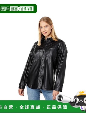 自营 Heartloom Tommy Shacket夹克女式黑色按扣前襟JDM1173-黑色