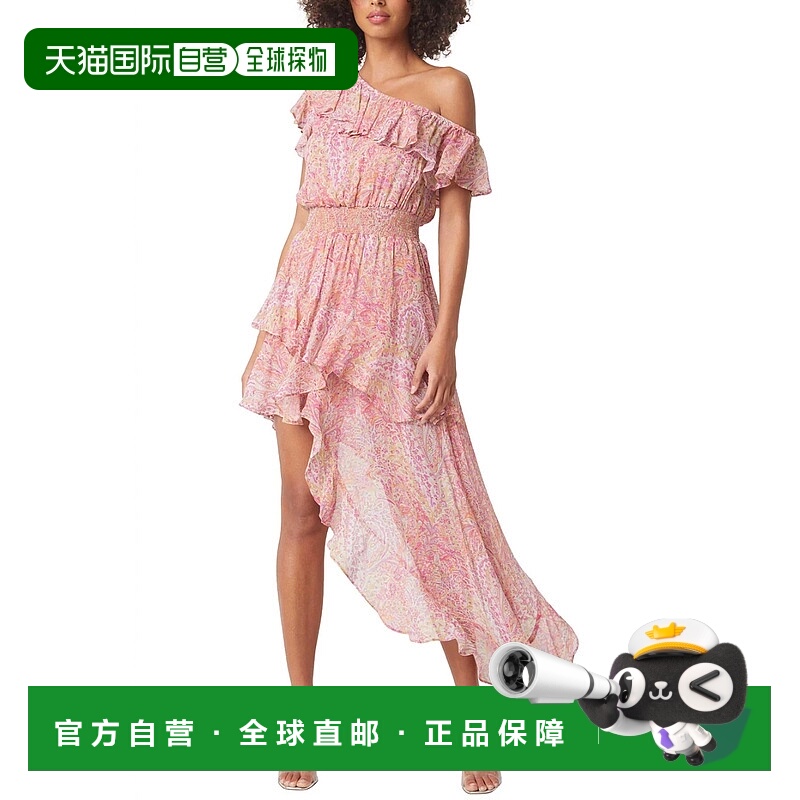 自营 misa los angeles吉赛尔 (Gisele) 普利亚佩斯利连衣裙 - 普