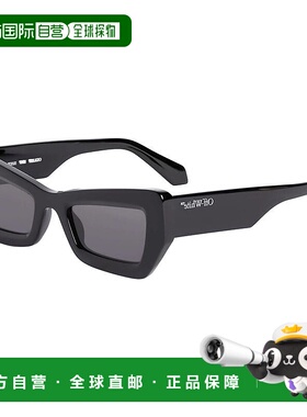 自营 off-white米白色方形全边太阳镜，哈瓦那框架和绿色镜片Oeri