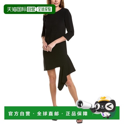 自营 Elisabetta Franchi 长早秋新款连衣裙 黑色 美国奥莱直发