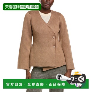 自营Endless Rose 2-Button Cinched Wool-Blend Sweater Cardiga