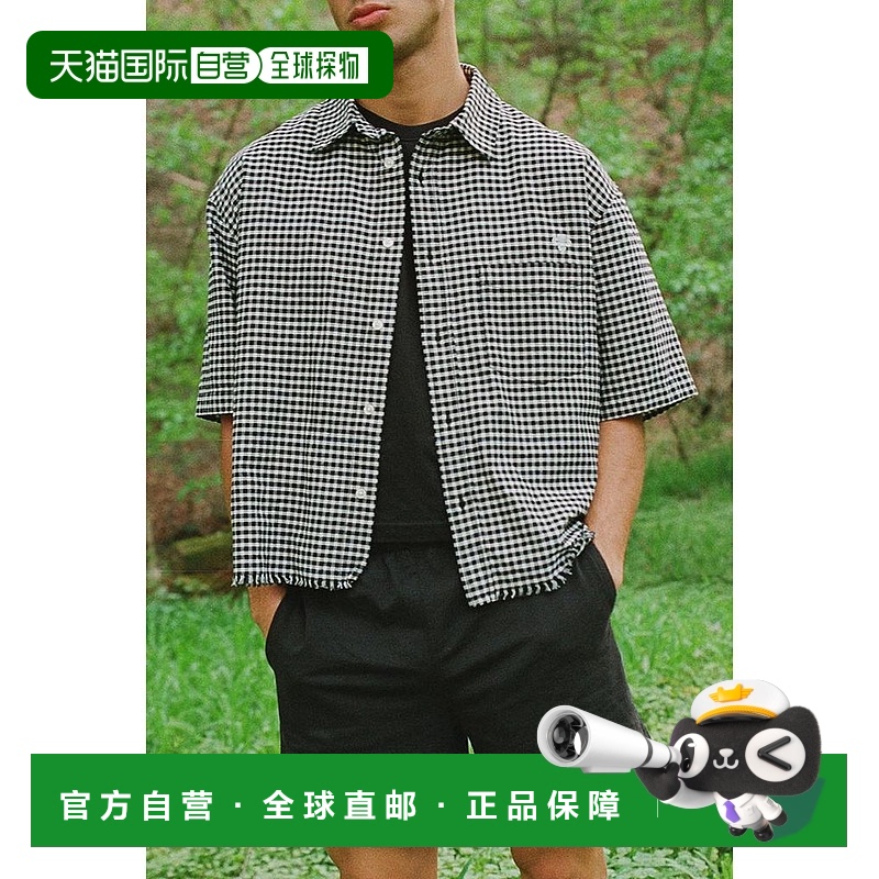 【美国直邮】urban outfitters 男士 衬衫格纹短袖宽松纯棉