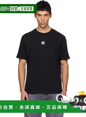 1h可退 香港直邮潮奢 Balmain 巴尔曼 男士 黑色 Small Logo T 恤