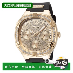 自营 Guess女式阳光36毫米石英手表GW0619L2-黑色 美国奥莱直发