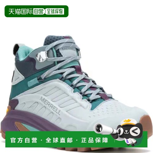 自营Merrell Moab Speed 2 J038222女蓝色防水登山靴RHS9389-蓝色