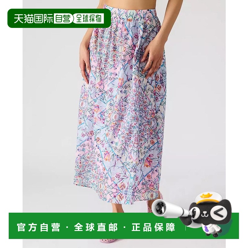 1h可退 【美国直邮】steve madden 女士 半身裙长裙印花a字裙