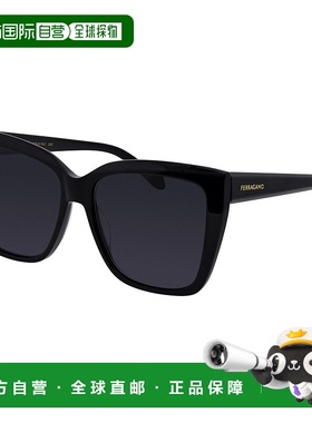 自营Salvatore Ferragamo SF 1102S 001 58mm女式猫眼太阳镜-黑色