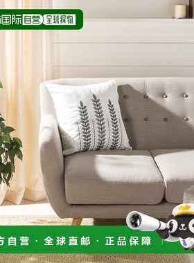 自营 Safavieh Valorie Vine 枕头 - 白色 / 灰色 美国奥莱直发