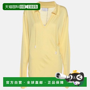 自营Voyage By Marina Rinaldi Yellow Knit T-Shirt - yellow 美