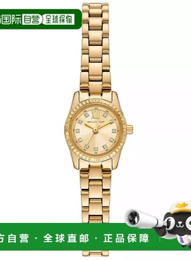 1h可退 【美国直邮】Michael Kors 女款Lexington三针金色不锈钢1