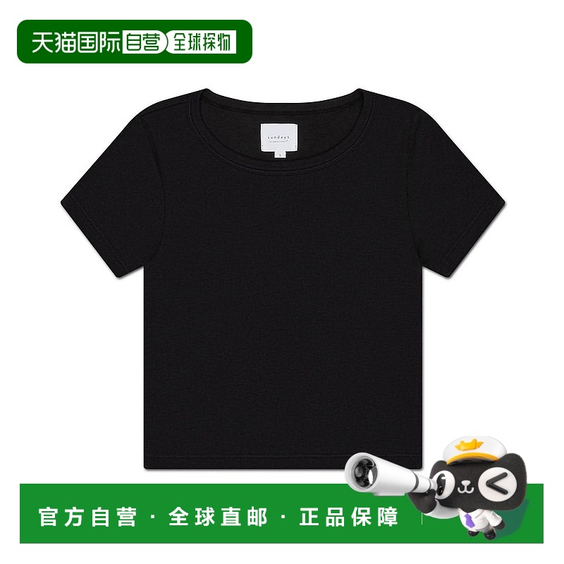 自营 sundays女式黑色兄弟T恤 美国奥莱直发