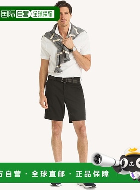 自营 Nautica男式8.5英寸Navtech修身短裤-真黑色 美国奥莱直发