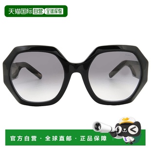 自营Chopard Grey Gradient Geometric Ladies Sunglasses SCH362