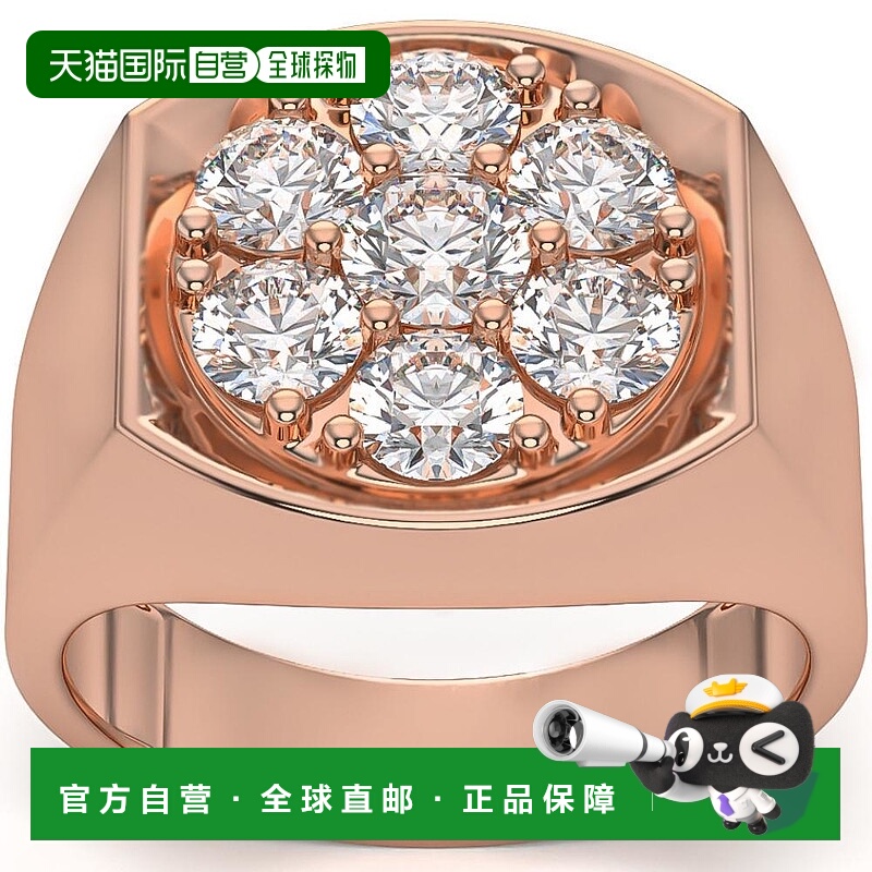 自营 pompeii32 克拉钻石男士结婚戒指周年纪念戒指，白金、黄金