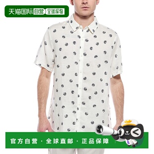 白色 Jack亚麻混纺衬衫 美国奥莱直发 Onia 自营