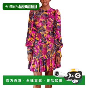 自营FARM Rio Fruit Dream Yellow Long Sleeve Mini Dress - yel