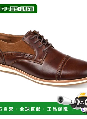 自营vance co.Vance Mens Griff Cap Toe Brogue Derby - brown