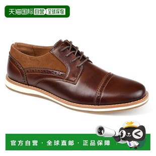 自营vance co.Vance Mens Griff Cap Toe Brogue Derby - brown