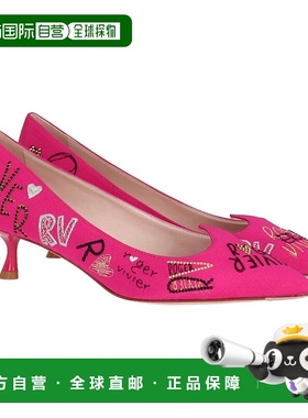 自营 Roger Vivier女士粉红色平底鞋-粉红色单鞋 直发美国奥莱