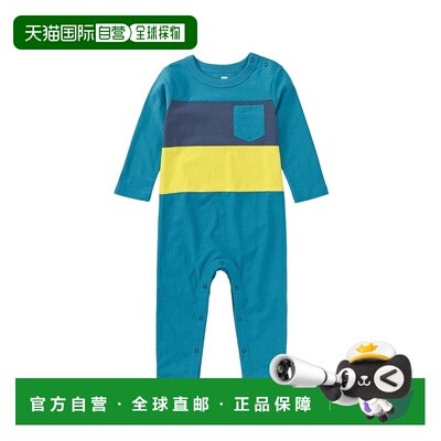 自营Tea Collection Knit Romper - blue 美国奥莱直发