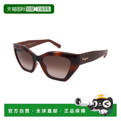 自营salvatore ferragamoFerragamo女士SF1043S 54mm太阳镜-棕色