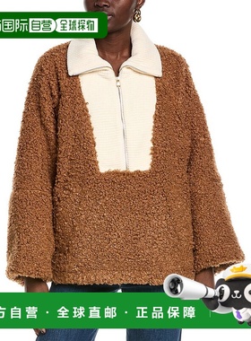 自营 TOCCIN Serafina Oversized Wool-Blend Popover - brown 美