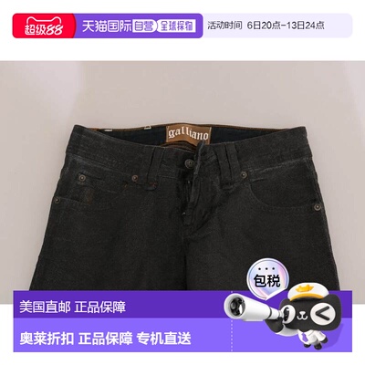 自营John Galliano Washed Low Waist Regular Leg blue Women's