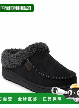 自营Dearfoams Men's Brendan Moccasin Toe Clog House Shoe Sli