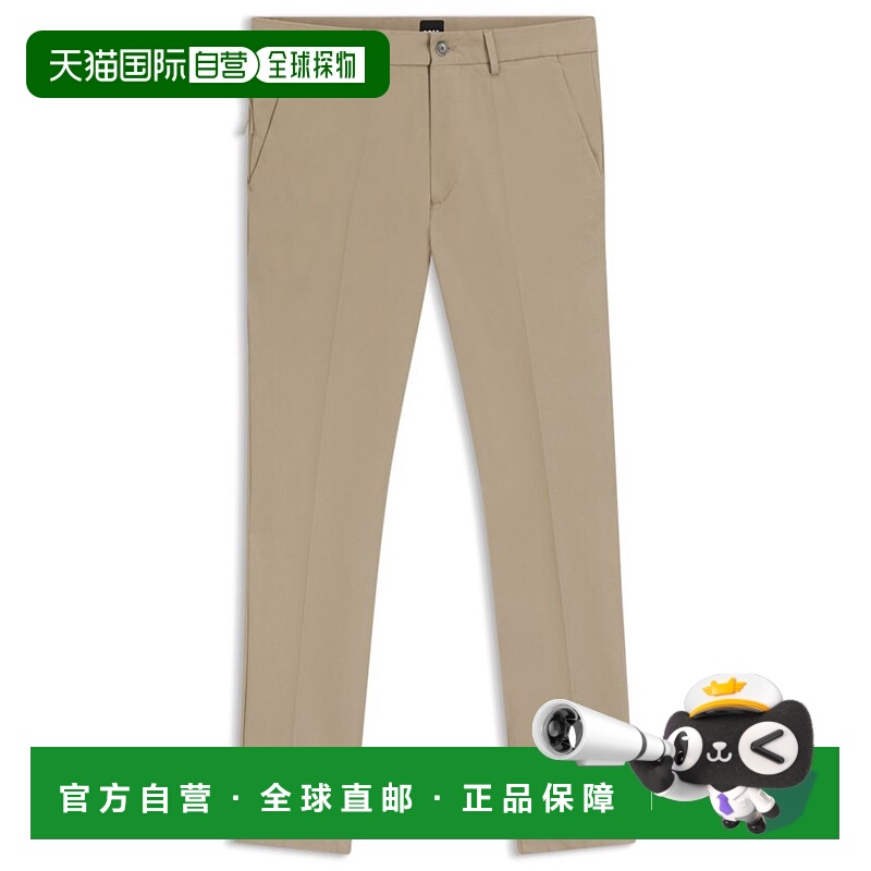 自营bossSlim-fit pants - khaki 美国奥莱直发
