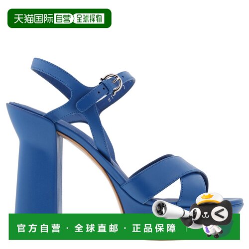 自营salvatore ferragamoFerragamo Sonya Nappa厚底凉鞋-荷兰蓝