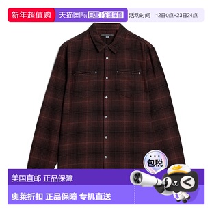自营John Varvatos Dario Shirt - brown 美国奥莱直发
