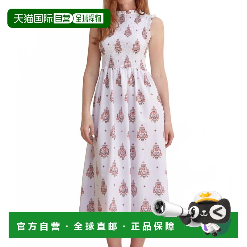 自营cabana life阿梅利亚岛梭织无袖烟熏长裙-阿梅利亚岛 美国奥